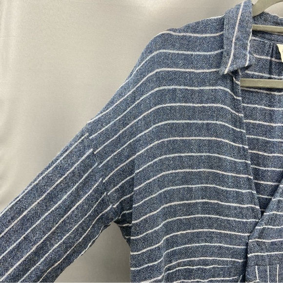 Anthropologie Akemi + Kin Strada Oversized Striped Longline  Popover Tunic Top - Picture 4 of 9